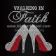 Walking In Faith High Heel Hotfix Rhinestone Transgers